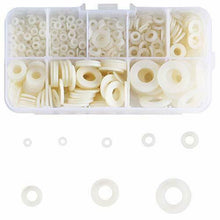 Carica l&#39;immagine nel visualizzatore di Gallery, KINDPMA Rondelle in Plastica 500 Pezzi Kit Rondella Nylon Gomma...