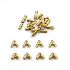 Mini cerniere a scomparsa cilindriche in ottone, confezione da 25 x 5 mm,...