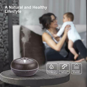550 ml Umidificatore Ultrasuoni Aromaterapia, seamei Diffusore di Oli...