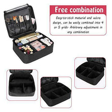Carica l&#39;immagine nel visualizzatore di Gallery, DIMJ Porta Trucchi da Viaggio, Borsa Trucco Professionale Beauty Case Nero