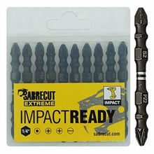 Carica l'immagine nel visualizzatore di Gallery, SabreCut Impact SCPZ265 - Set di punte per cacciavite Pozidriv PZ2, ultra...