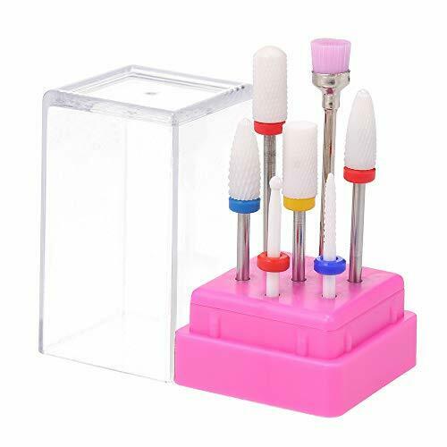 Anself 7pcs Punte per Fresa Unghie in Ceramica,Punte Cuticole per...