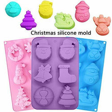 Carica l&#39;immagine nel visualizzatore di Gallery, Christmas stampini in silicone BESTZY 3PCS sapone Silicone stampo per...