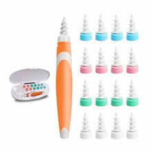 Carica l&#39;immagine nel visualizzatore di Gallery, Pulitore per orecchie con spirale in silicone + 16 testine di ricambio lavabili