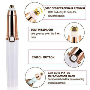 Epilatore Sopracciglia Donna, Eyebrow Trimmer, Flawless Indolore Brows...