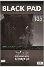 Carica l&#39;immagine nel visualizzatore di Gallery, Frisk - Blocco di Carta Nera, Formato A4, da 135 g, 50 Fogli