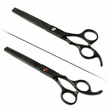 Carica l'immagine nel visualizzatore di Gallery, Aussel set di forbici e pettine per cane, 7 Black Thinning Scissor