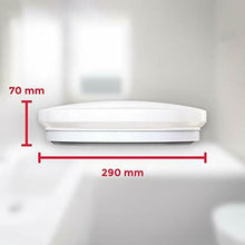 Carica l'immagine nel visualizzatore di Gallery, Plafoniera LED, lampada da soffitto o parete per bagno, luce bianca naturale...