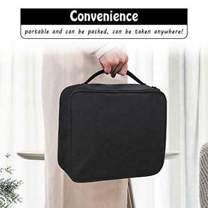 DIMJ Porta Trucchi da Viaggio, Borsa Trucco Professionale Beauty Case Nero