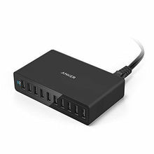Carica l'immagine nel visualizzatore di Gallery, Caricatore USB da tavolo da 60W, con 10 porte USB e Tecnologia PowerIQ
