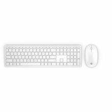 Carica l&#39;immagine nel visualizzatore di Gallery, Tastiera e mouse wireless con ricevitore nano, HP Pavilion 800, Elegante bianco