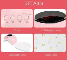 Carica l'immagine nel visualizzatore di Gallery, FORNETTO STAR LED LAMPADA MANI 48W CON LCD DISPLAY CATALIZZA GEL TIMER ESTETICA MANI