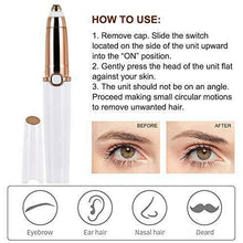 Carica l&#39;immagine nel visualizzatore di Gallery, Epilatore Sopracciglia Donna, Eyebrow Trimmer, Flawless Indolore Brows...