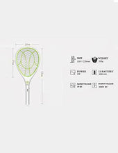 Carica l&#39;immagine nel visualizzatore di Gallery, Night Cat Elettrico Zanzara Volare Swatter Zapper Racchetta, Insetti Verde