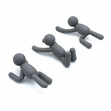 Carica l'immagine nel visualizzatore di Gallery, Umbra Buddy Set di 3 ganci decorativi da parete, per giacche, Grigio Scuro