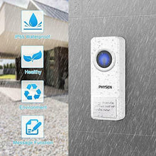 Carica l'immagine nel visualizzatore di Gallery, Campanello Senza Fili PHYSEN Wireless Doorbell IP55 Impermeabile,2...