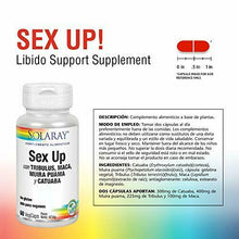 Carica l'immagine nel visualizzatore di Gallery, Sex Up 60 capsule di Solaray - integratore naturale