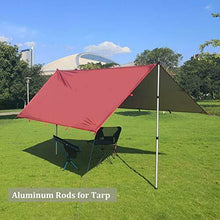 Carica l&#39;immagine nel visualizzatore di Gallery, HIKEMAN Pali per Tende da Campeggio Tenda Sole Silver