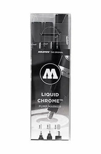Molotow Liquid Chrome - Set di 3 pennarelli con inchiostro speciale con...