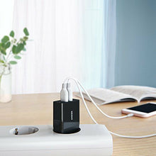 Carica l'immagine nel visualizzatore di Gallery, Caricatore da Parete da 24W, 2 porte USB con Tecnologia di Ricarica Rapida IQ