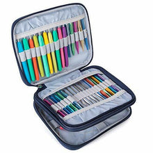 Carica l'immagine nel visualizzatore di Gallery, Teamoy Custodia Uncinetti, Borsa/Organizzatore per Ferri Circolari Cats Blue