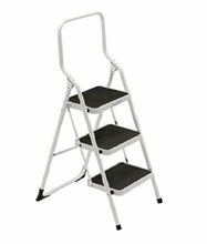 Carica l'immagine nel visualizzatore di Gallery, Sgabello in acciaio con 3 gradini con rivestimento antiscivolo, Portata 150 Kg