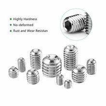 Carica l'immagine nel visualizzatore di Gallery, SANTOO 240 Pz Viti Senza Testa M3 M4 M5 M6 M8 Vite Grani in Acciaio INOX con...