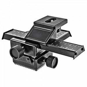 Minadax - Slitta micrometrica 3D a 4 vie, per fotografia macro e (U8J)
