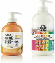 Carica l'immagine nel visualizzatore di Gallery, S.O.S COLOR &amp; GO Maschera Colorante Riflesssante e ravvivante Dorato 300 ml
