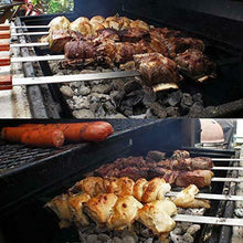 Carica l'immagine nel visualizzatore di Gallery, Goutime Spiedini Da Barbecue, Extra Lunghi 60cm In Acciaio Inox...