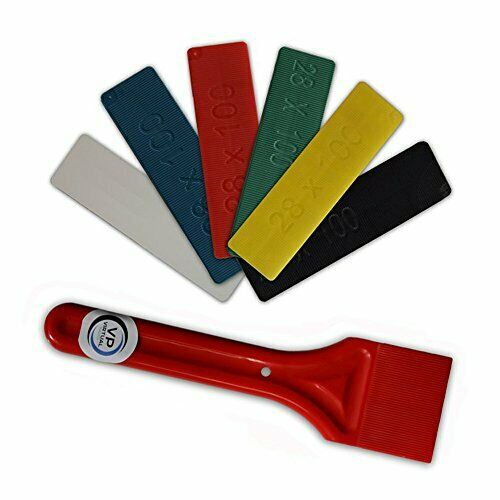 Spessori per vetri e finestre, con paletta per posa in opera di vetri, 28 (d2n)