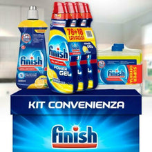 Carica l'immagine nel visualizzatore di Gallery, Finish Kit All In 1 Max Powergel 650 Ml X 3 + Curalavastoviglie 250 Ml. + Brilla