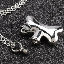 Carica l'immagine nel visualizzatore di Gallery, Pssopp Cane Urn Collana Memoriale Ossa Urna Pet Ciondolo in...
