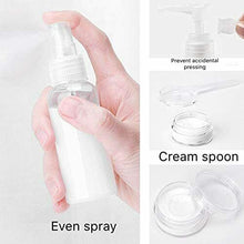 Carica l&#39;immagine nel visualizzatore di Gallery, Set da viaggio con contenitori per cosmetici lozioni creme da 100 ml, 10 pezzi