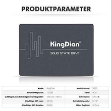 Carica l'immagine nel visualizzatore di Gallery, KingDian - Unità a stato solido SSD da 2,5”, con tecnologia di memoria 120GB