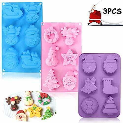 Christmas stampini in silicone BESTZY 3PCS sapone Silicone stampo per...