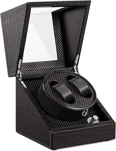 Carica l&#39;immagine nel visualizzatore di Gallery, Watch winder Scatola orologio a carica automatica con Velocità regolabile...