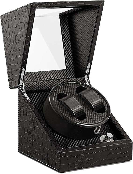 Watch winder Scatola orologio a carica automatica con Velocità regolabile...